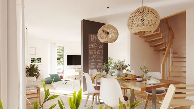 Stilvoll wohnen mit harmonischer Einrichtungsidee Stilvolle Wohnidee mit gemütlichem Ambiente, harmonischer Farbwahl und passenden Möbeln für ein individuelles Zuhause